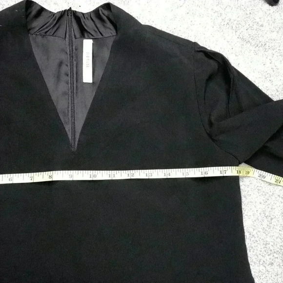 Dion Lee Sheath Dress Black Color Tulip Sleeves V Neckline Sz 8 Defects - Picture 2 of 14